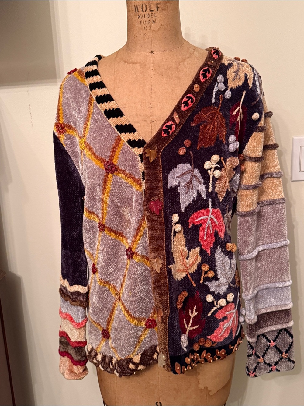 Vintage Sweater Sweater Embellished Fall Long Sleeve Cardigan